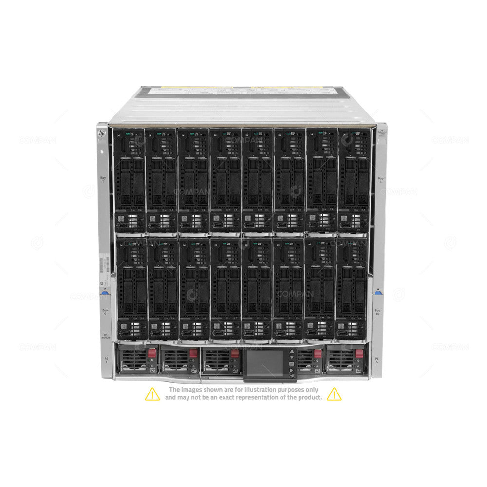 HPE C7000 16x BL460c Gen10 32x Xeon Silver 4116 8TB RAM 32x 300GB Rails